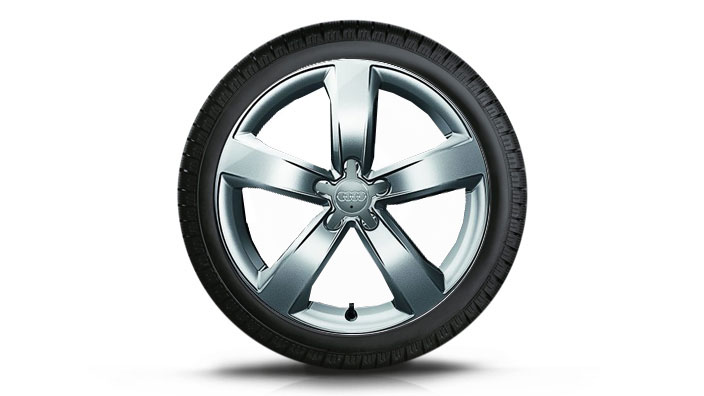 Audi A6 оригинальные зимние алюминиевые литые диски c резиной