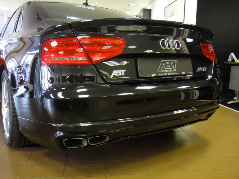 Audi A8 ABT задняя юбка