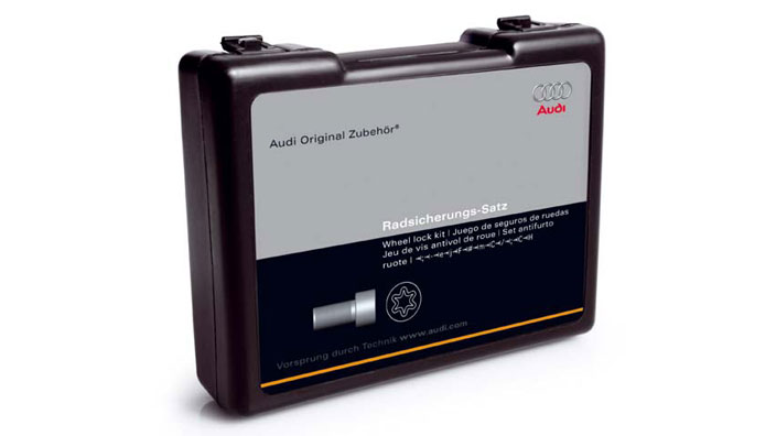 Audi A6 оригинальные противоугонные болты на колеса.