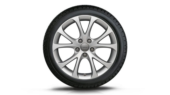 Audi A6 оригинальные зимние алюминиевые литые диски c резиной