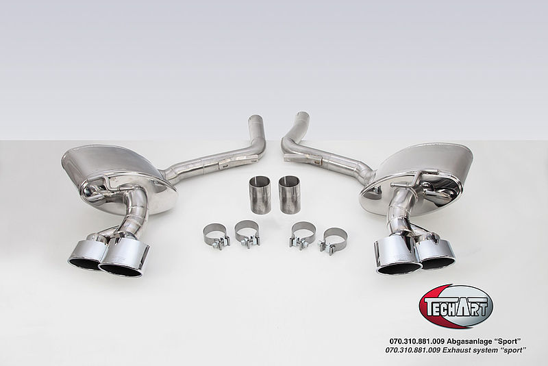 Porsche Panamera Turbo/S Techart выхлоп