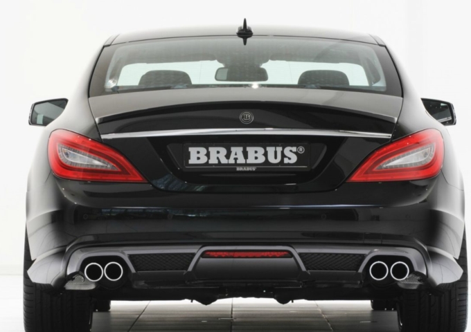Mercedes CLS AMG BRABUS юбка заднего бампера