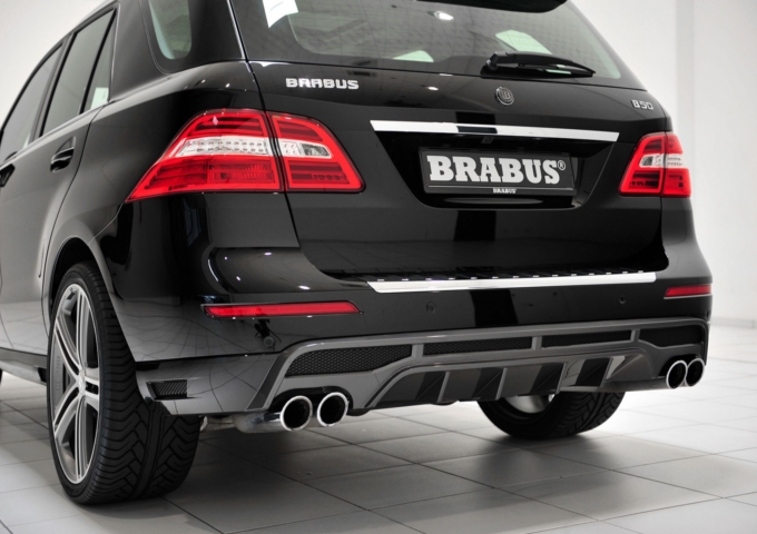 Mercedes ML BRABUS юбка заднего бампера