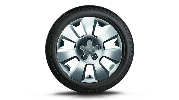 Audi A6 оригинальные зимние алюминиевые литые диски c резиной