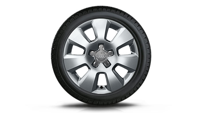 Audi A6 оригинальные зимние алюминиевые литые диски c резиной