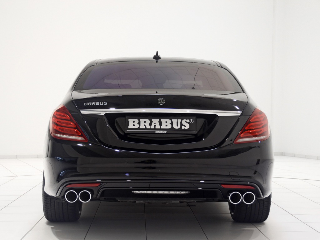 Mercedes S BRABUS юбка заднего бампера